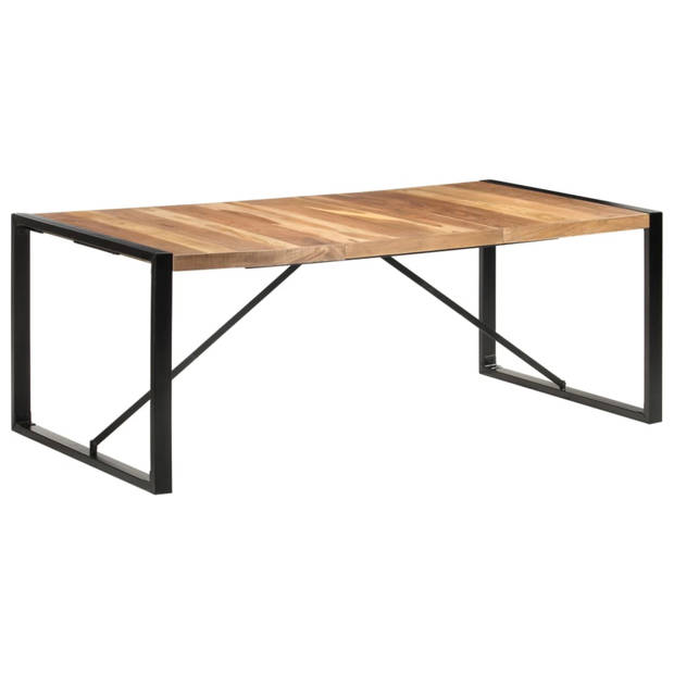 vidaXL Eettafel 200x100x75 cm massief hout