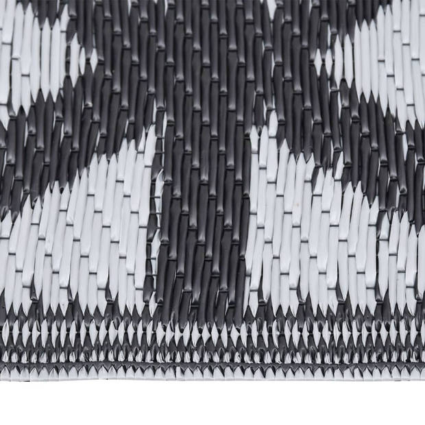 vidaXL Buitenkleed 80x250 cm polypropeen zwart