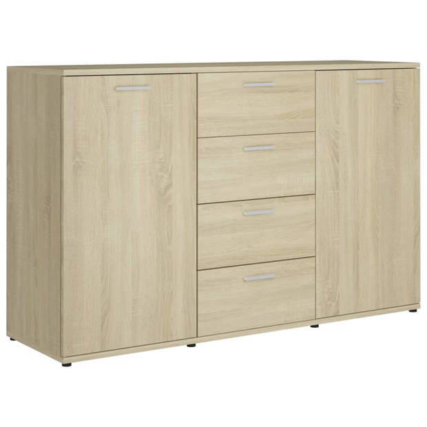 vidaXL Dressoir 120x35,5x75 cm bewerkt hout sonoma eikenkleurig