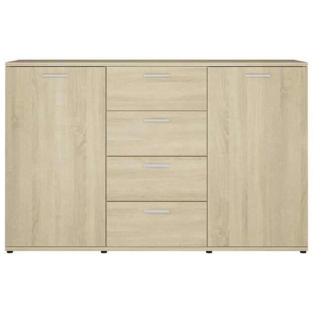 vidaXL Dressoir 120x35,5x75 cm bewerkt hout sonoma eikenkleurig