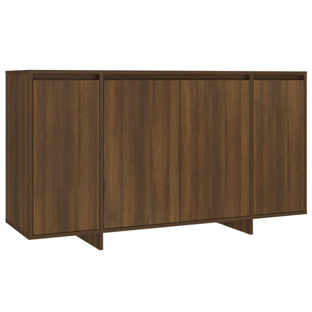 vidaXL Dressoir 135x41x75 cm bewerkt hout bruin eikenkleur