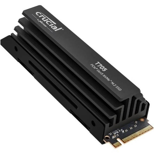 Interne gaming-SSD met premium koellichaam - CRUCIAAL - T705 SSD 4TB PCIe Gen5 NVMe M.2 (2024) - CT4000T705SSD5