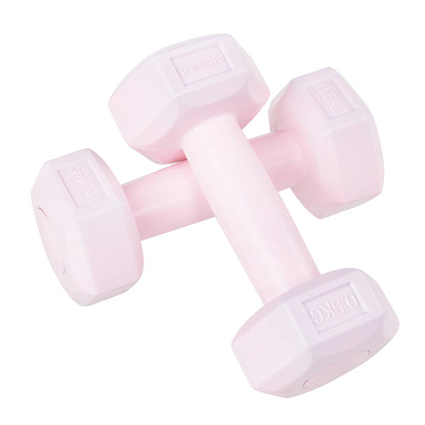 Springos Dumbbell Set 0.5 kg Roze