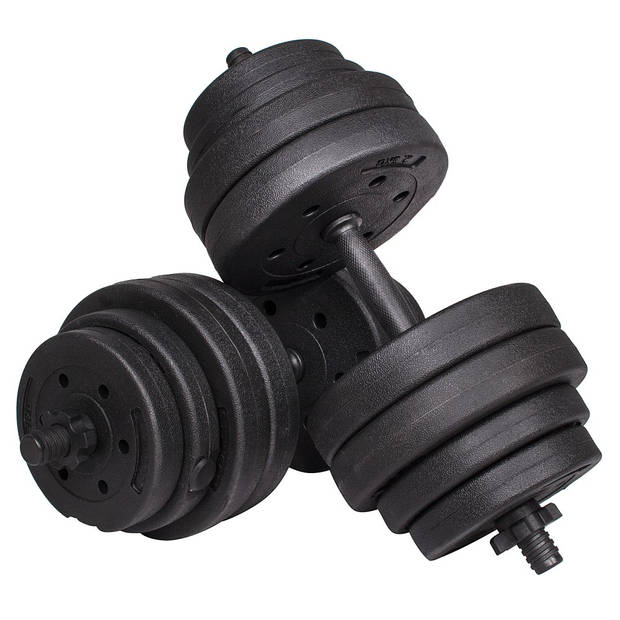 Springos Dumbbell Set - 20 KG - Zwart