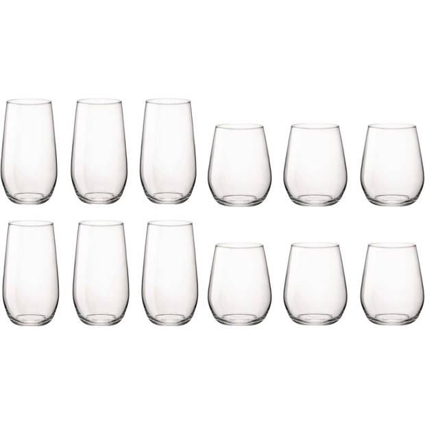 Bormioli Rocco Waterglazenset Electra - (Waterglazen & Longdrinkglazen) - 12 delige set