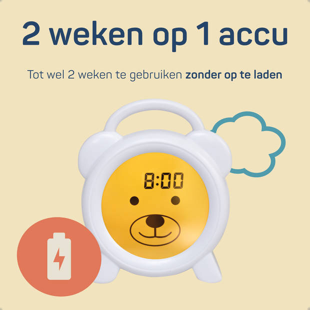 Slaaptrainer Beer, nachtlampje en wekker - Vroege Vogeltjes