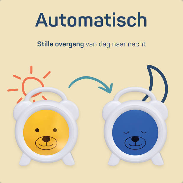 Slaaptrainer Beer, nachtlampje en wekker - Vroege Vogeltjes