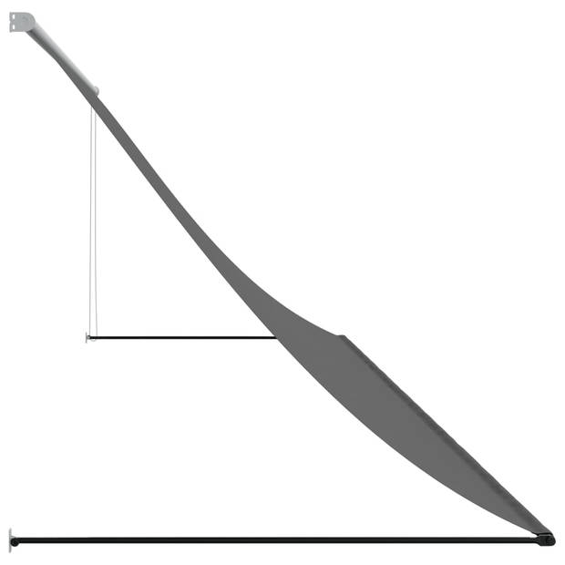 vidaXL Luifel uittrekbaar 400x150 cm stof en staal antracietkleurig