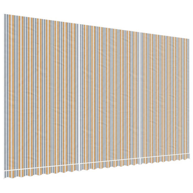 vidaXL Vervangingsdoek voor luifel gestreept 6x3,5 m meerkleurig