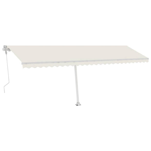 vidaXL Luifelpaalset 600x245 cm ijzer wit