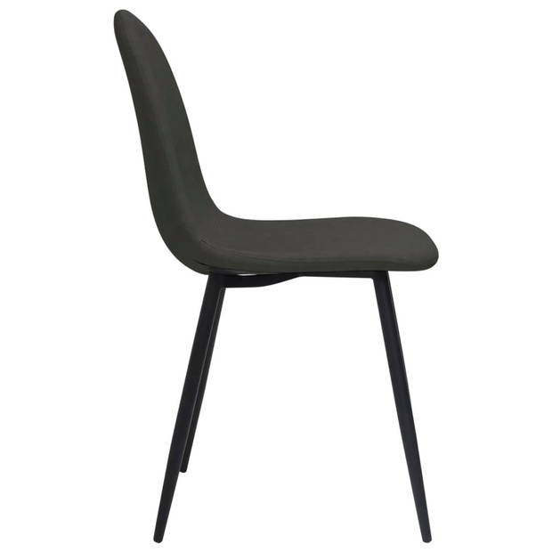 vidaXL Eetkamerstoelen 4 st 45x53,5x83 cm kunstleer zwart