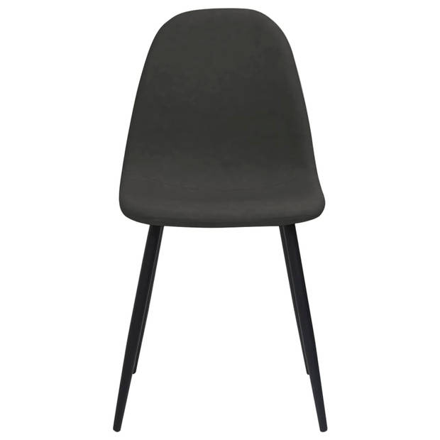 vidaXL Eetkamerstoelen 4 st 45x53,5x83 cm kunstleer zwart