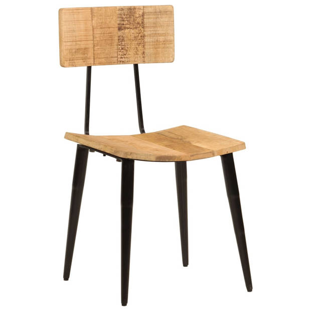 vidaXL Eetkamerstoelen 2 st 44x40x80 cm massief mangohout