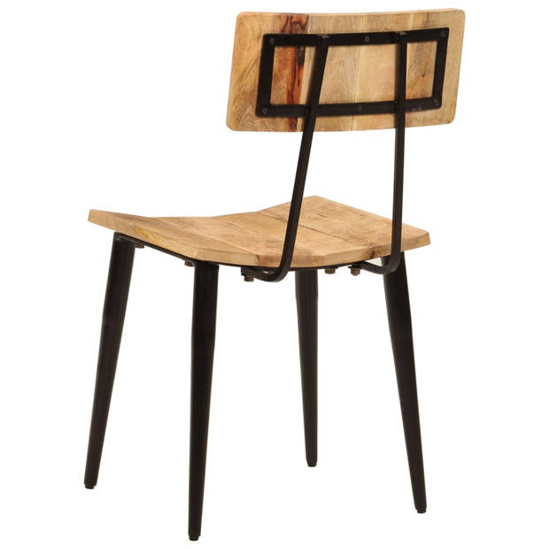 vidaXL Eetkamerstoelen 2 st 44x40x80 cm massief mangohout