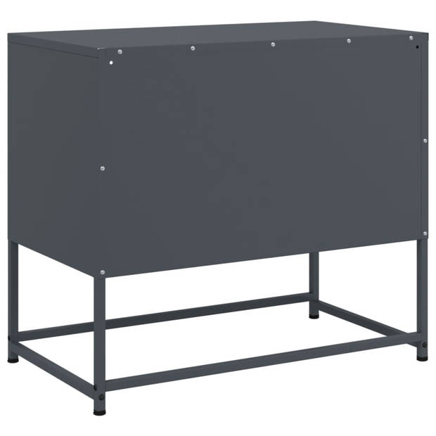 vidaXL Tv-meubel 100,5x39x60,5 cm staal roze