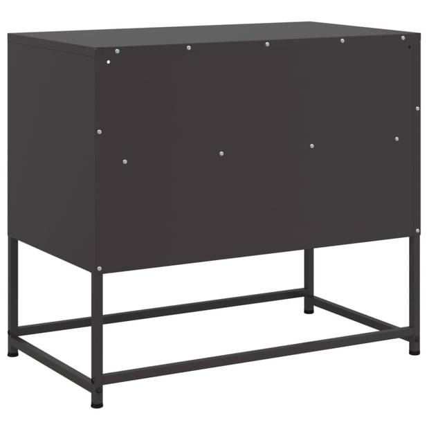 vidaXL Tv-meubel 68x39x60,5 cm staal zwart