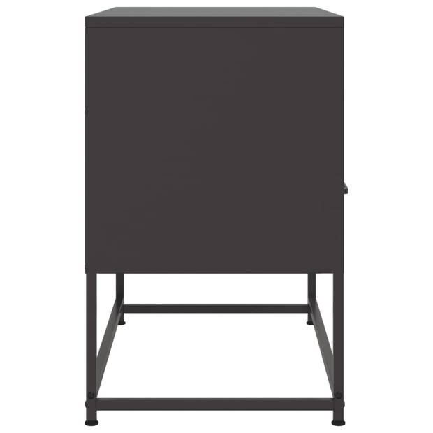 vidaXL Tv-meubel 68x39x60,5 cm staal zwart