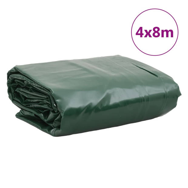 vidaXL Dekzeil 650 g/m² 4x8 m groen