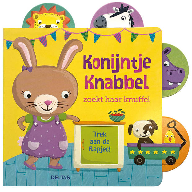 Konijntje Knabbel zoekt haar knuffel