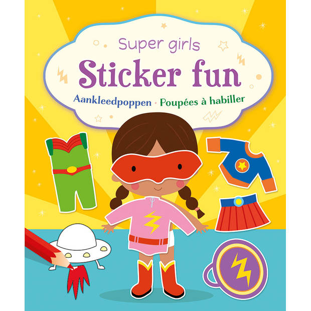 Super girls Sticker Fun - Aankleedpoppen