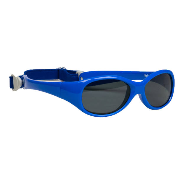 Melleson Eyewear Noah - Babyzonnebril - Maat S - Blauw - PBA Vrij - Verstelbare Band - Lichtgewicht