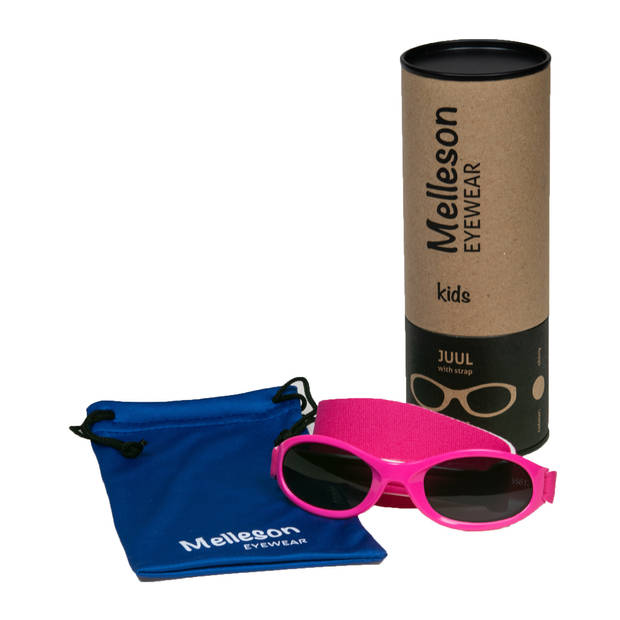 Melleson Eyewear Juul - Kinderzonnebril met Band - Maat S - Onbreekbaar - Lichtgewicht - Flexibel