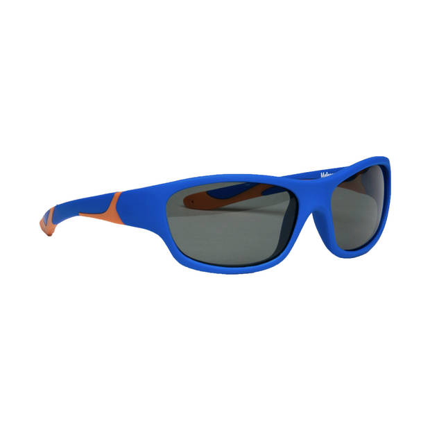 Melleson Eyewear Kris Kinderzonnebril - Maat M - Blauw Oranje - Onbreekbaar - Buigbaar - Lichtgewicht