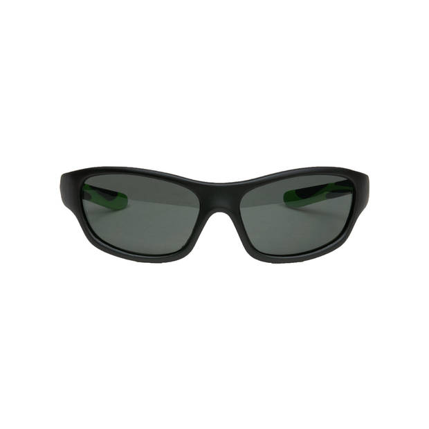 Melleson Eyewear Kris - Kinderzonnebril - Maat M - Zwart Groen - Flexibel - Lichtgewicht - PBA-vrij - UV400 Beschermd