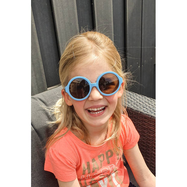 Melleson Eyewear Lenny - Kinderzonnebril - Blauw - Buigbaar - Lichtgewicht - UV400 Bescherming - Stijlvol