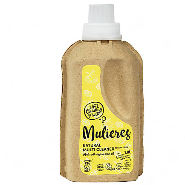 Mulieres Fresh Citrus - Allesreiniger - 1 liter - Citrusgeur - ECOCERT gecertificeerd - Allergie vriendelijk