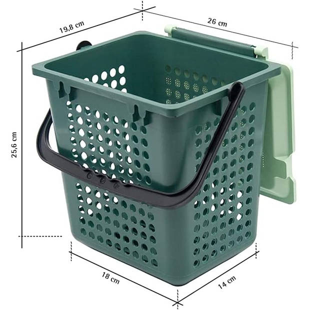 BioMat AirBox - Afvalemmer - Default - Geurvrij - Milieubewust - Composteerbare vuilniszakken