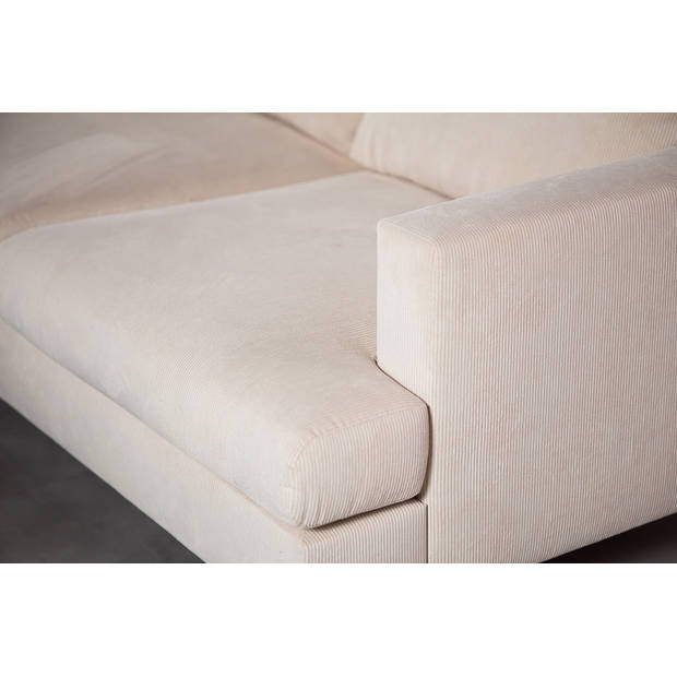 Giga Meubel - Chaise Longue Bank - 3-Zits - Beige Stof - 218x152x82cm - Fjord