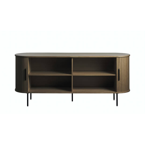 Giga Living - Dressoir Donkerbruin Eikenhout - 180x45x76cm - Nola