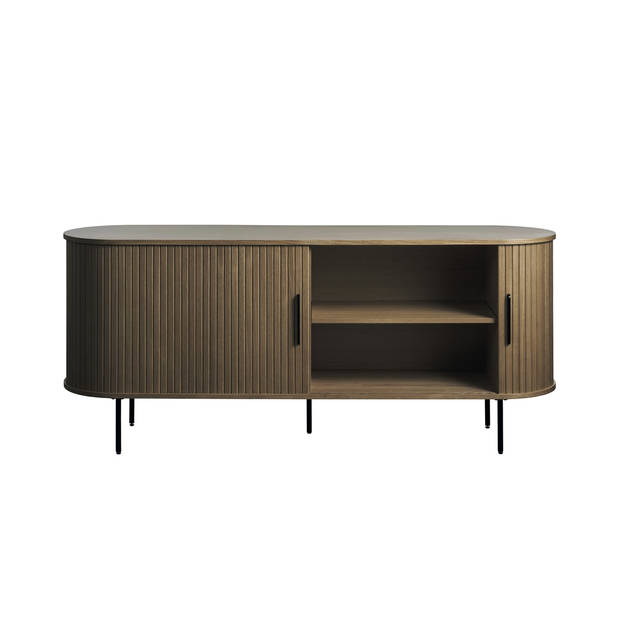 Giga Living - Dressoir Donkerbruin Eikenhout - 180x45x76cm - Nola