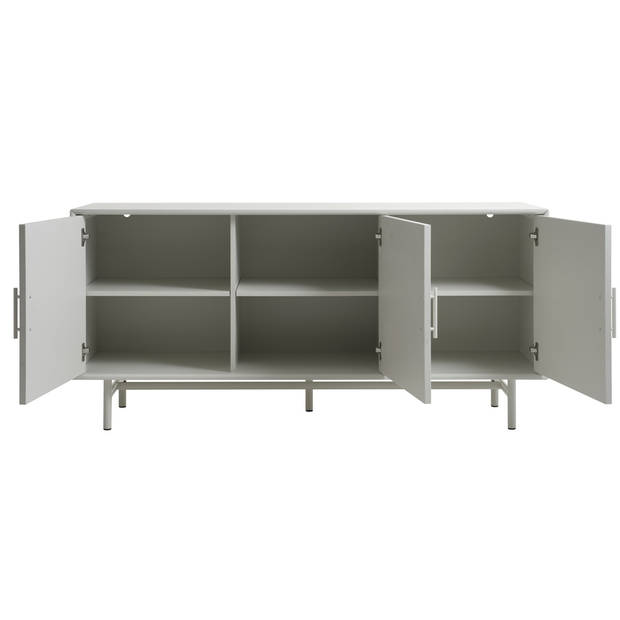 Giga Living - Dressoir Greige Metaal/MDF - 3-Deuren - 160x45x75cm - Palma