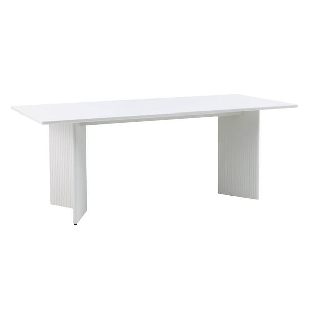 Giga Living - Eettafel Rechthoek 200cm - Greige MDF - 90x200x75cm - Palma