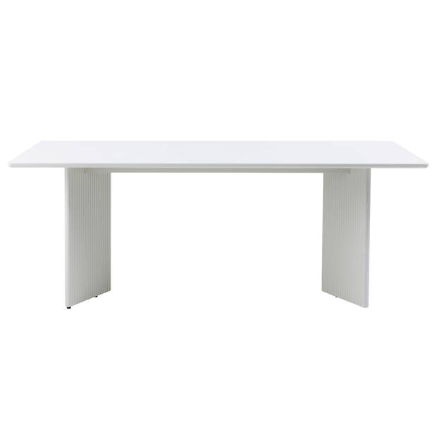 Giga Living - Eettafel Rechthoek 200cm - Greige MDF - 90x200x75cm - Palma