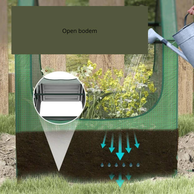 Broeikas - Foliekas - Kweekkas - Tuinkas - Kweektent - Kas - 70 x 70 x 90 cm