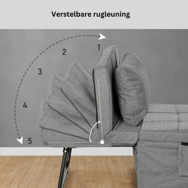 Vouwbed - Veldbed - Stretcher - Kampeerbed - Logeerbed - 188 x 75 x 38 cm