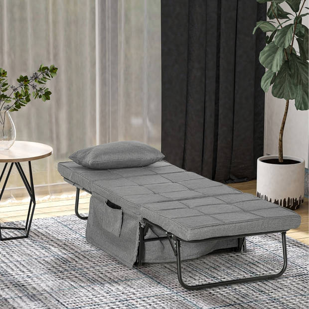 Vouwbed - Veldbed - Stretcher - Kampeerbed - Logeerbed - 188 x 75 x 38 cm