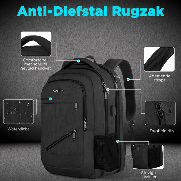 WITTS Rugzak Laptop Rugzak Laptoptas