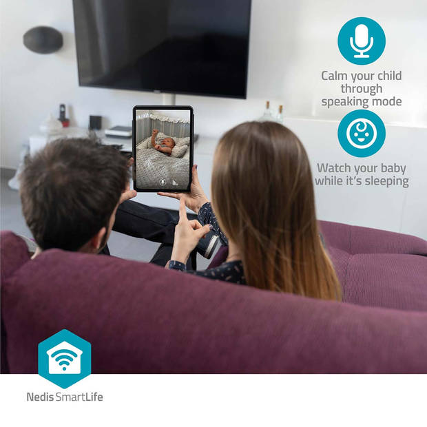 Nedis SmartLife Camera voor Binnen - WIFICI12CWT - Wit