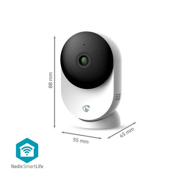 Nedis SmartLife Camera voor Binnen - WIFICI12CWT - Wit