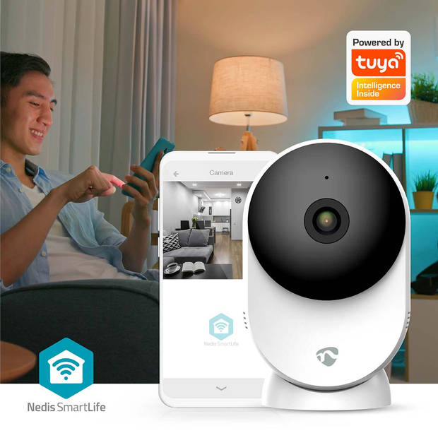 Nedis SmartLife Camera voor Binnen - WIFICI12CWT - Wit