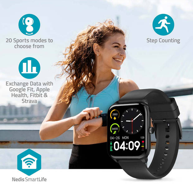 Nedis SmartLife-horloge - BTSW30BK