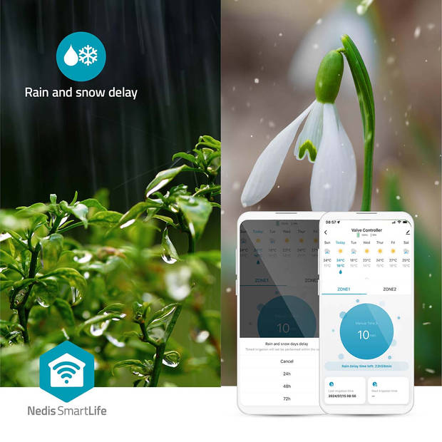 Nedis SmartLife Water Control - BTWV20GY - Grijs