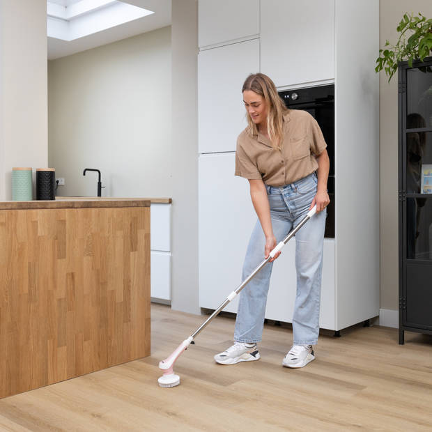 GoScrub® Cleaning Master - Roze - Elektrische Schoonmaakborstel – Schrobber - Schrobborstel - 9 opzetstukken