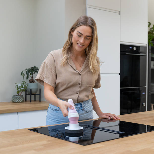 GoScrub® Cleaning Master - Roze - Elektrische Schoonmaakborstel – Schrobber - Schrobborstel - 9 opzetstukken