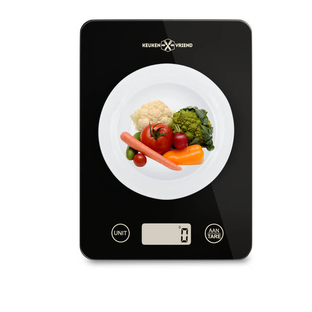 Keukenvriend © Keukenweegschaal - Digitale keukenweegschaal - Kitchen scale - Weegschaal Keuken - Inclusief batterijen