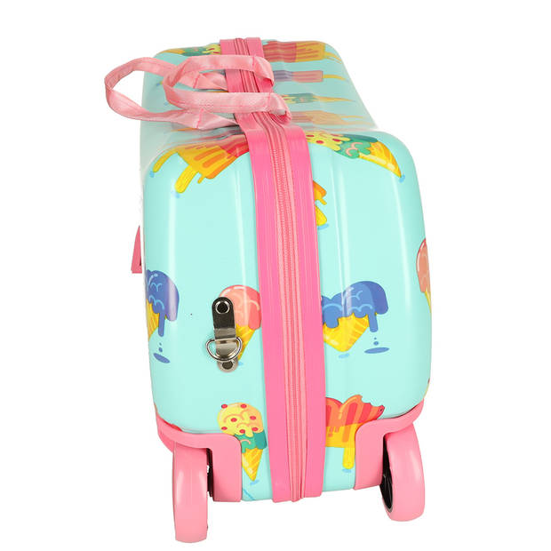 PerPhoenix Ride On Reiskoffer Kinderen ijsjes Motief 45 cm x 31,5 cm x 22 cm